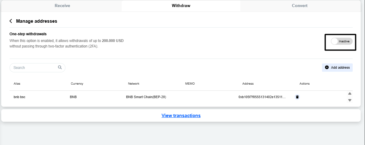 How to manage wallets.